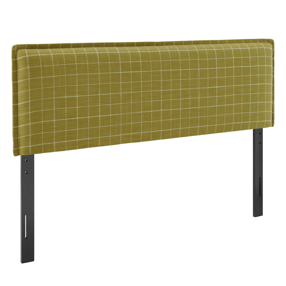 Camille Checkered Linen Blend Queen Size Headboard by Modway