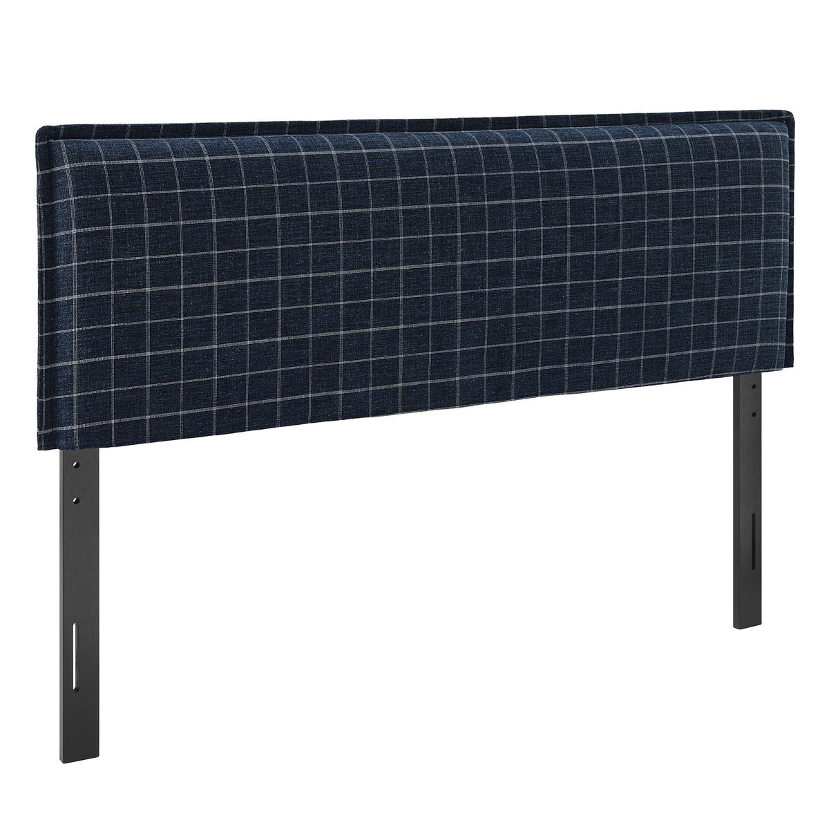 Camille Checkered Linen Blend King Size Headboard by Modway