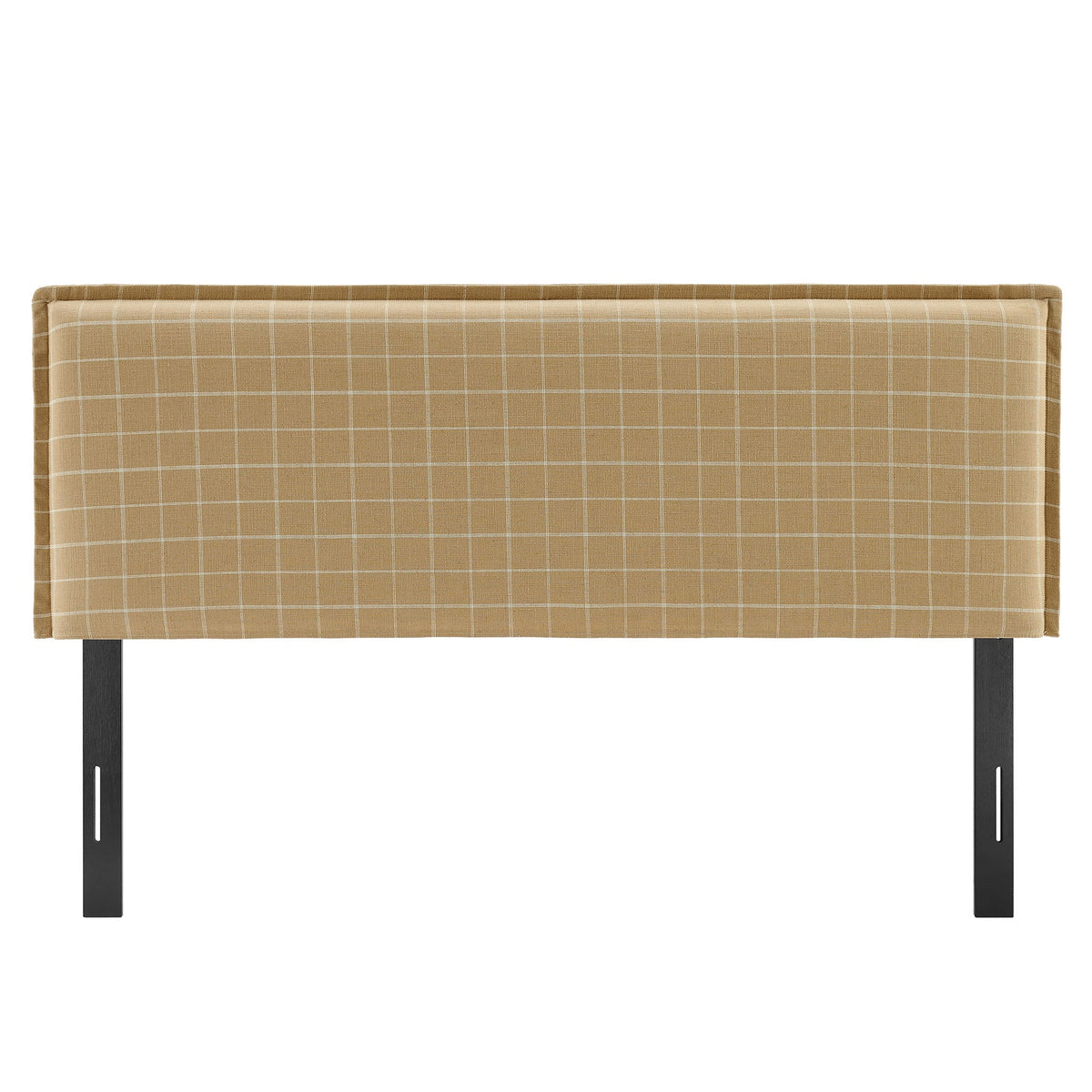 Camille Checkered Linen Blend King Size Headboard by Modway