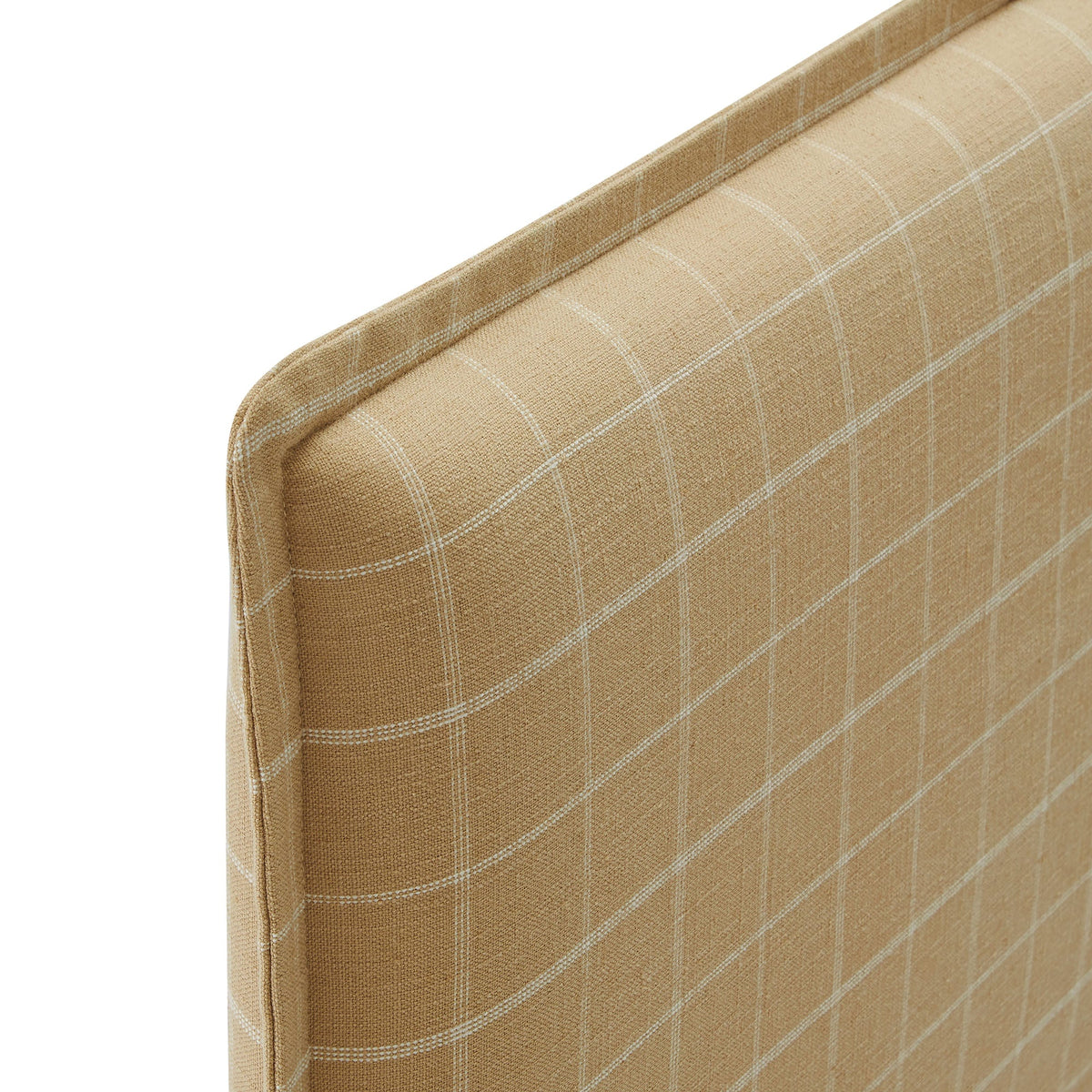 Camille Checkered Linen Blend King Size Headboard by Modway