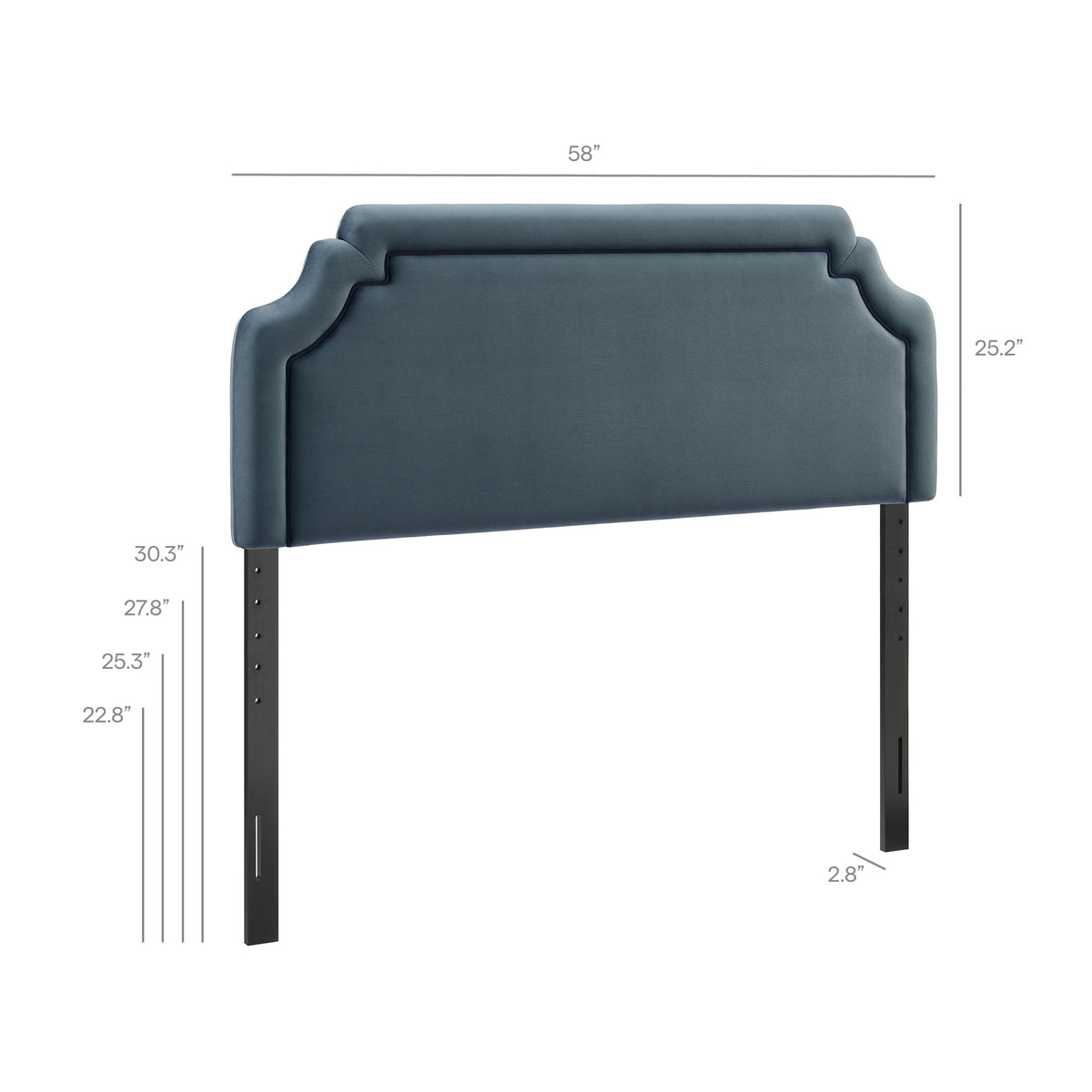 Magnolia Stain-Resistant Performance Velvet Full Size Headboard by Modway