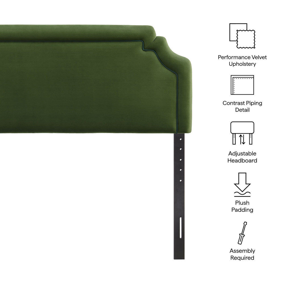 Magnolia Stain-Resistant Performance Velvet Full Size Headboard by Modway