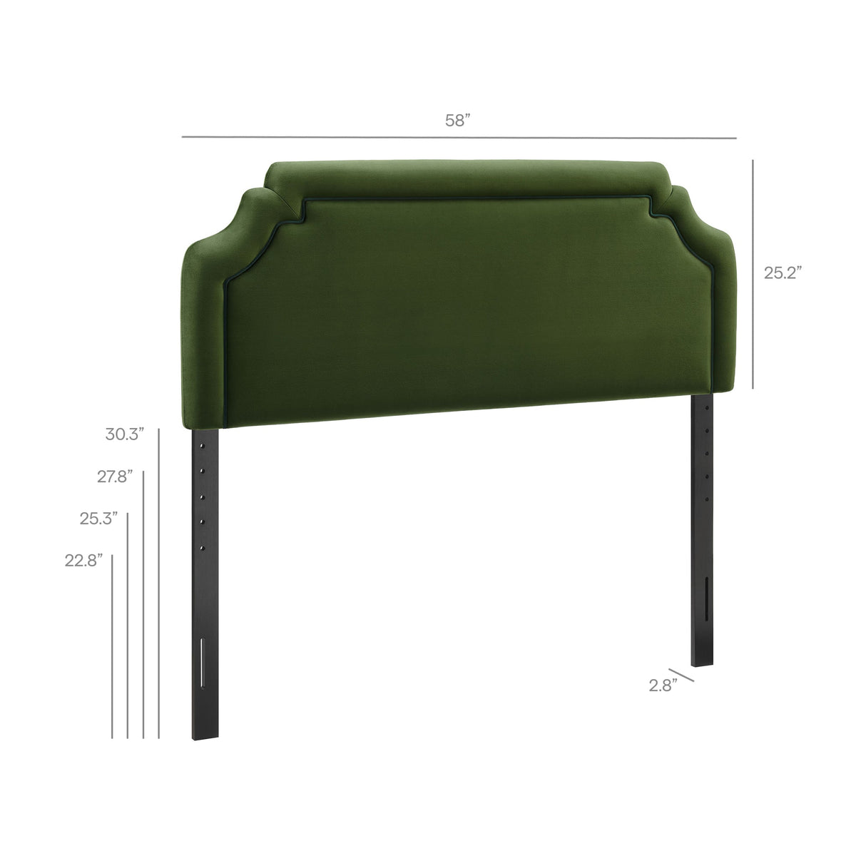 Magnolia Stain-Resistant Performance Velvet Full Size Headboard by Modway