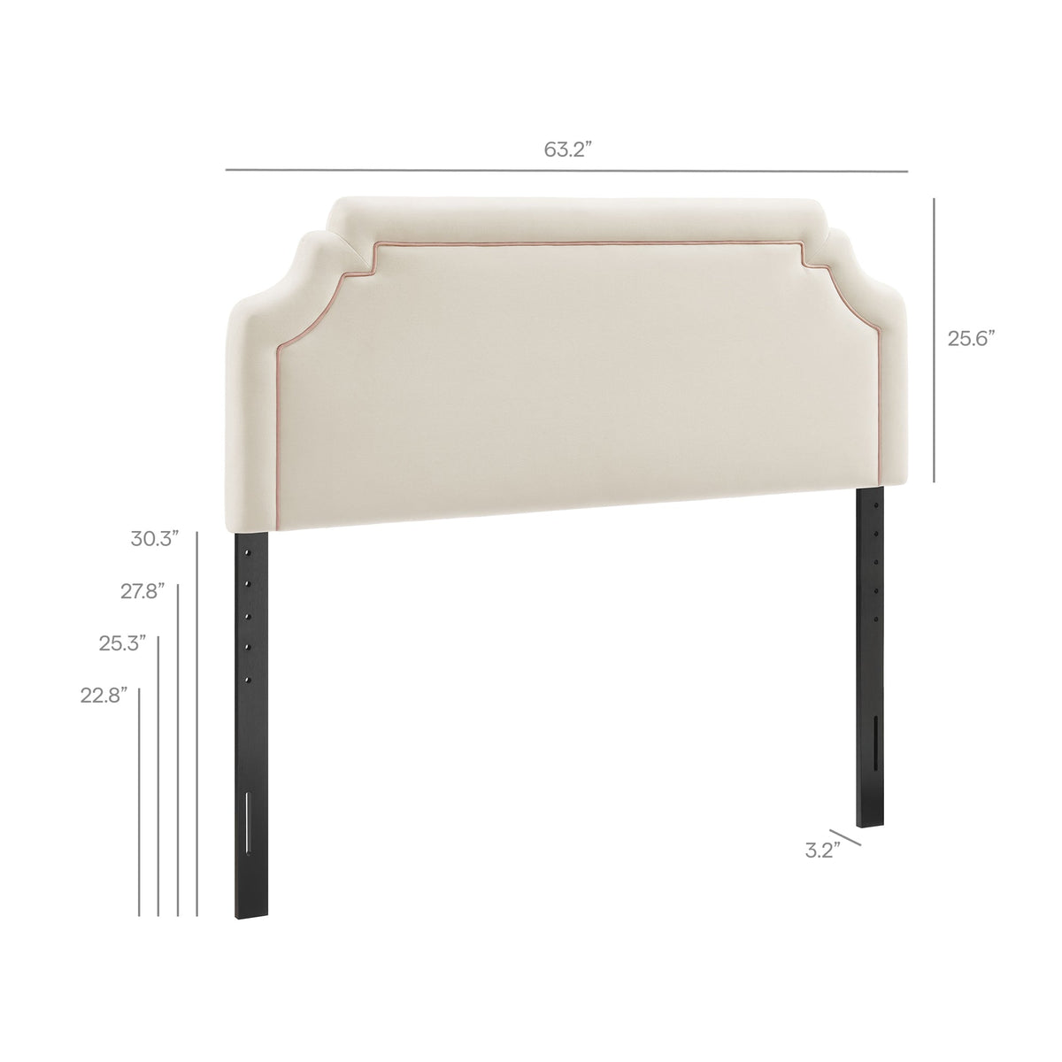 Magnolia Stain-Resistant Performance Velvet Queen Size Headboard by Modway