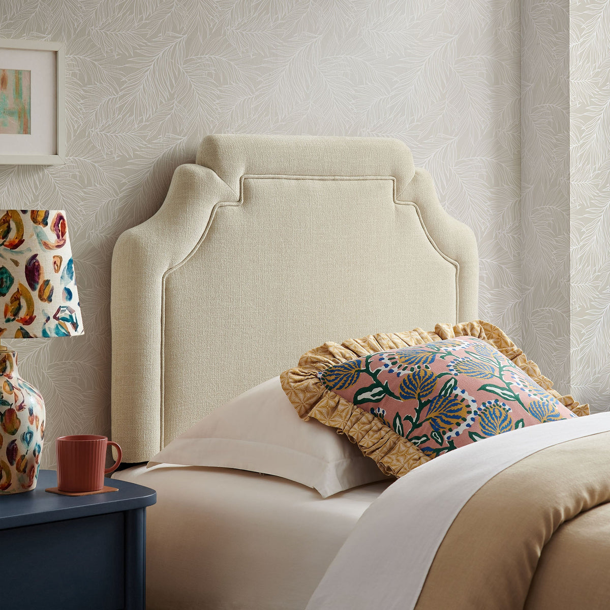 Magnolia Upholstered Fabric Twin Size Headboard by Modway