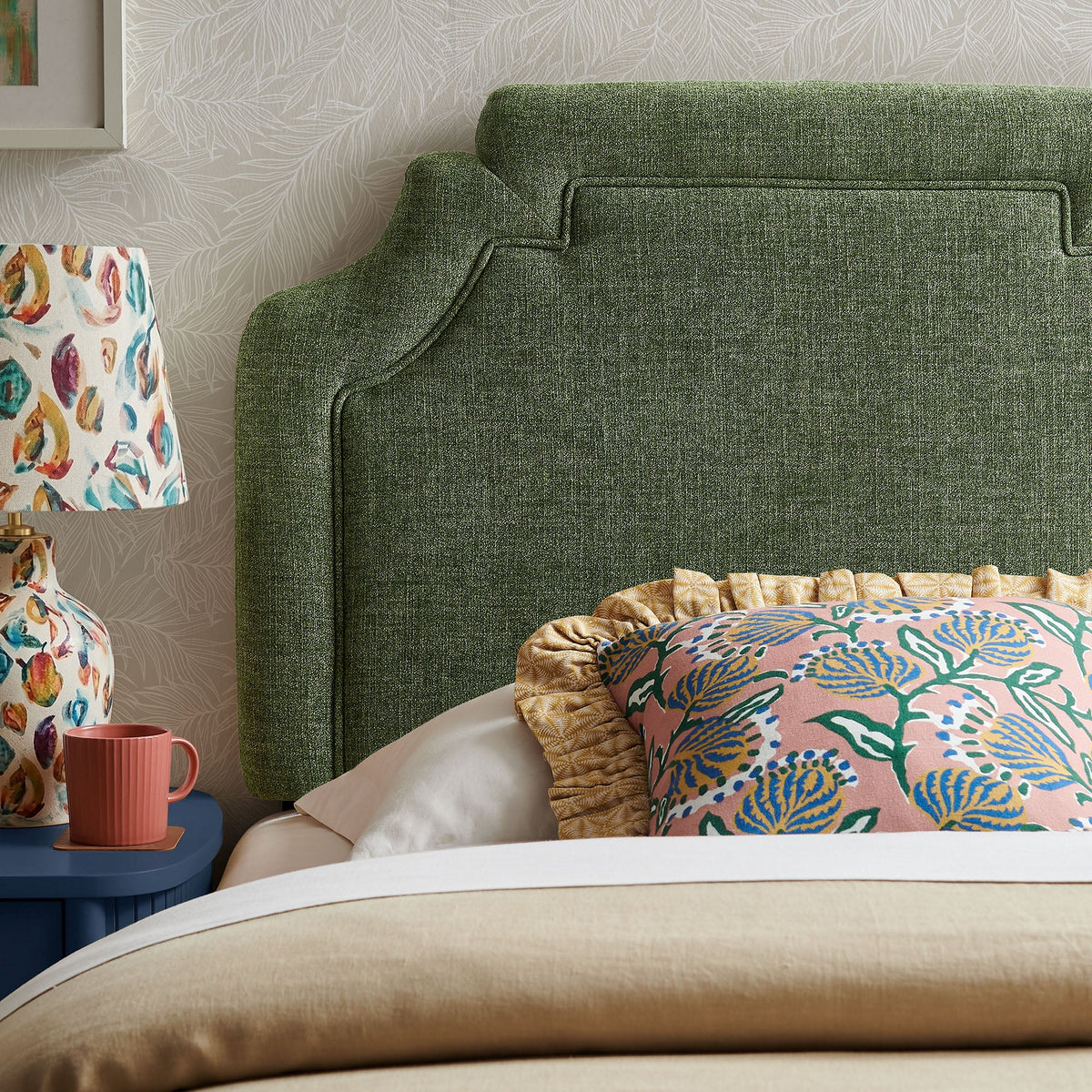 Magnolia Upholstered Fabric Twin Size Headboard by Modway