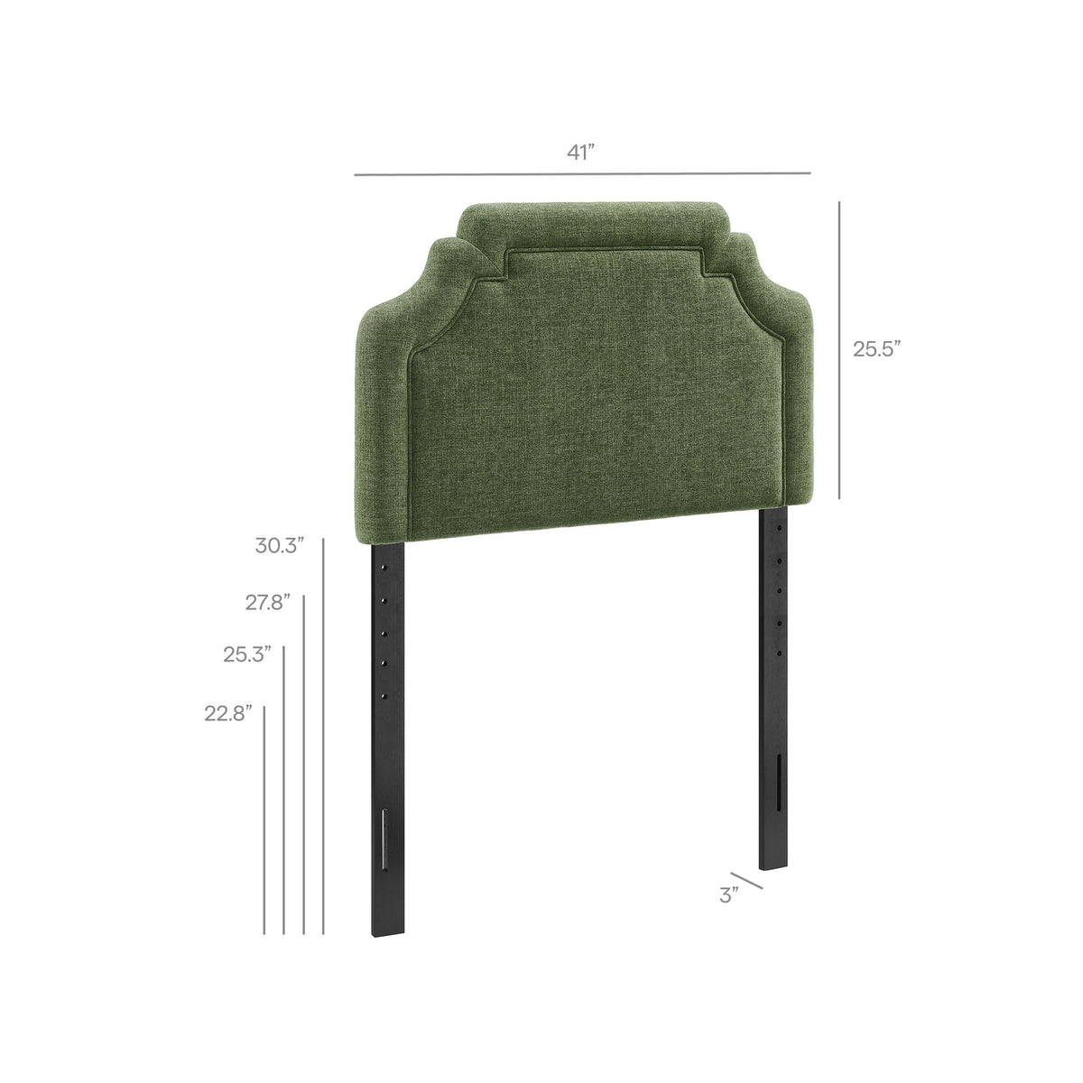 Magnolia Upholstered Fabric Twin Size Headboard by Modway