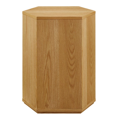Kade Faceted Wood Side Table by Modway