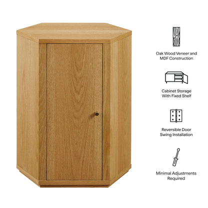 Kade Faceted Wood Side Table by Modway