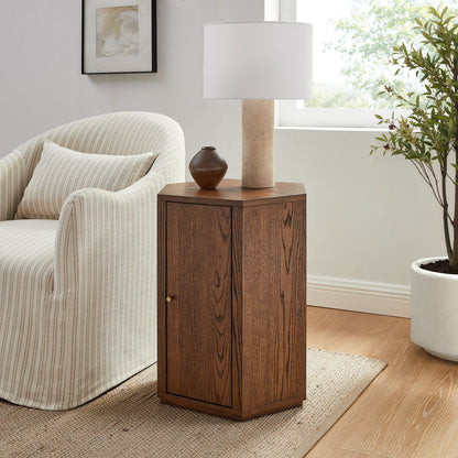 Kade Faceted Wood Side Table by Modway