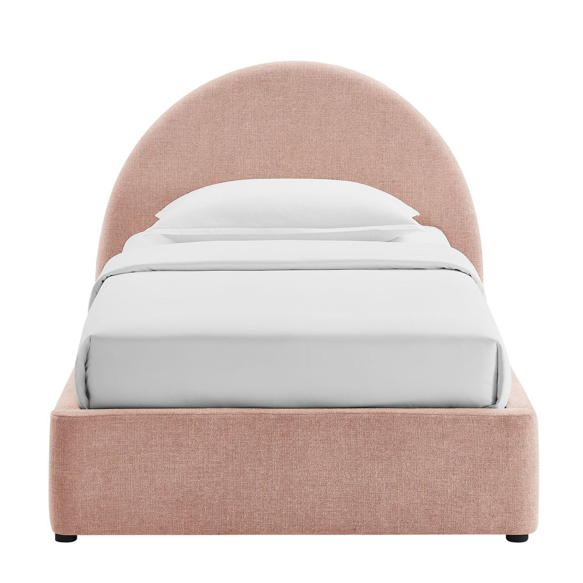 Resort Twin Arched Upholstered Fabric Storage Platform Bed Frame by Modway