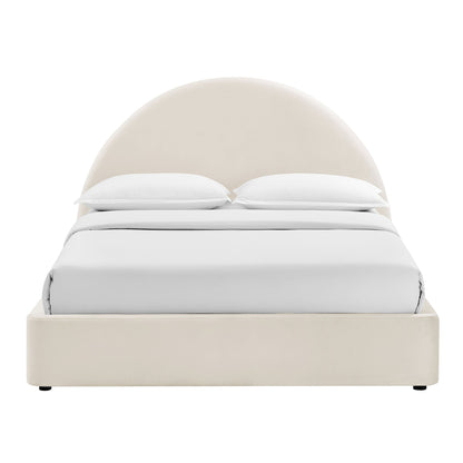 Resort Full Arched Performance Velvet Storage Platform Bed Frame by Modway
