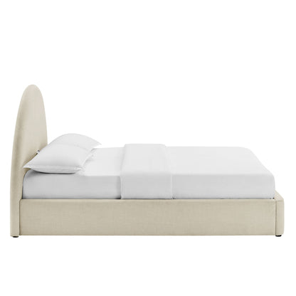 Resort Full Arched Upholstered Fabric Storage Platform Bed Frame by Modway
