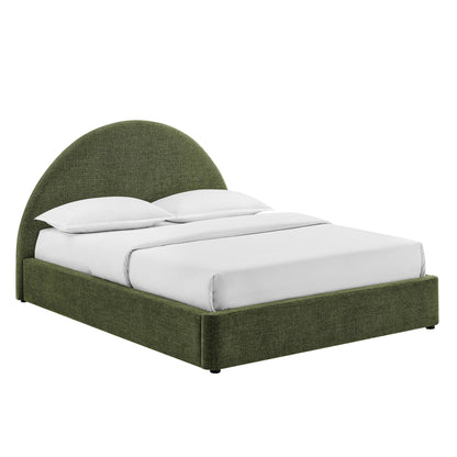 Resort Full Arched Upholstered Fabric Storage Platform Bed Frame by Modway