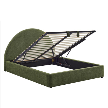 Resort Full Arched Upholstered Fabric Storage Platform Bed Frame by Modway