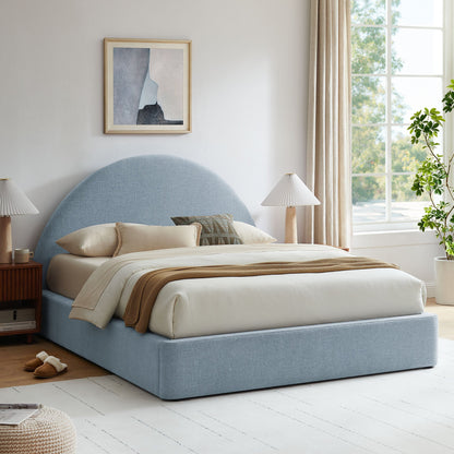 Resort Full Arched Upholstered Fabric Storage Platform Bed Frame by Modway