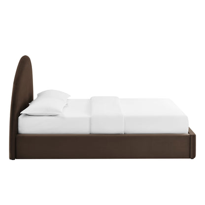 Resort Queen Arched Performance Velvet Storage Platform Bed Frame by Modway