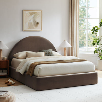 Resort Queen Arched Performance Velvet Storage Platform Bed Frame by Modway