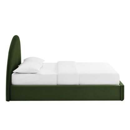 Resort Queen Arched Performance Velvet Storage Platform Bed Frame by Modway