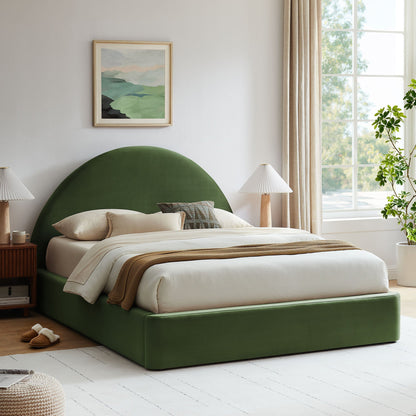 Resort Queen Arched Performance Velvet Storage Platform Bed Frame by Modway