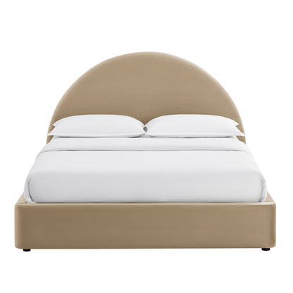 Resort Queen Arched Performance Velvet Storage Platform Bed Frame by Modway