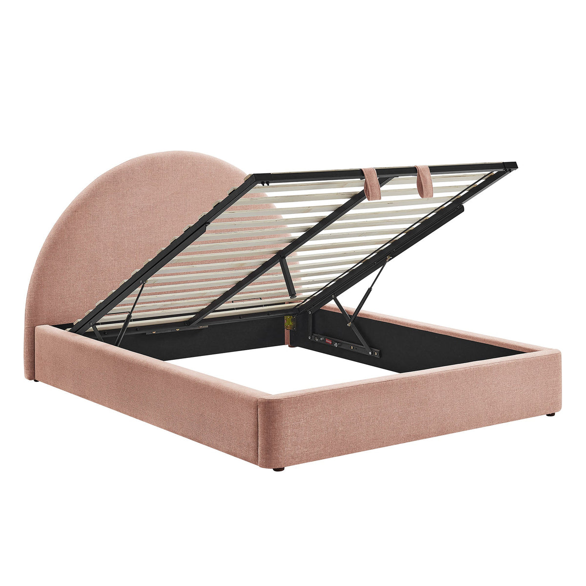 Resort Queen Arched Upholstered Fabric Storage Platform Bed Frame by Modway