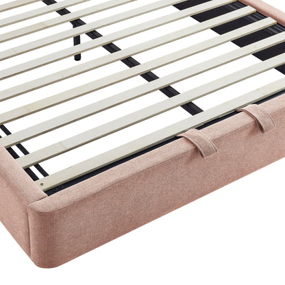 Resort Queen Arched Upholstered Fabric Storage Platform Bed Frame by Modway