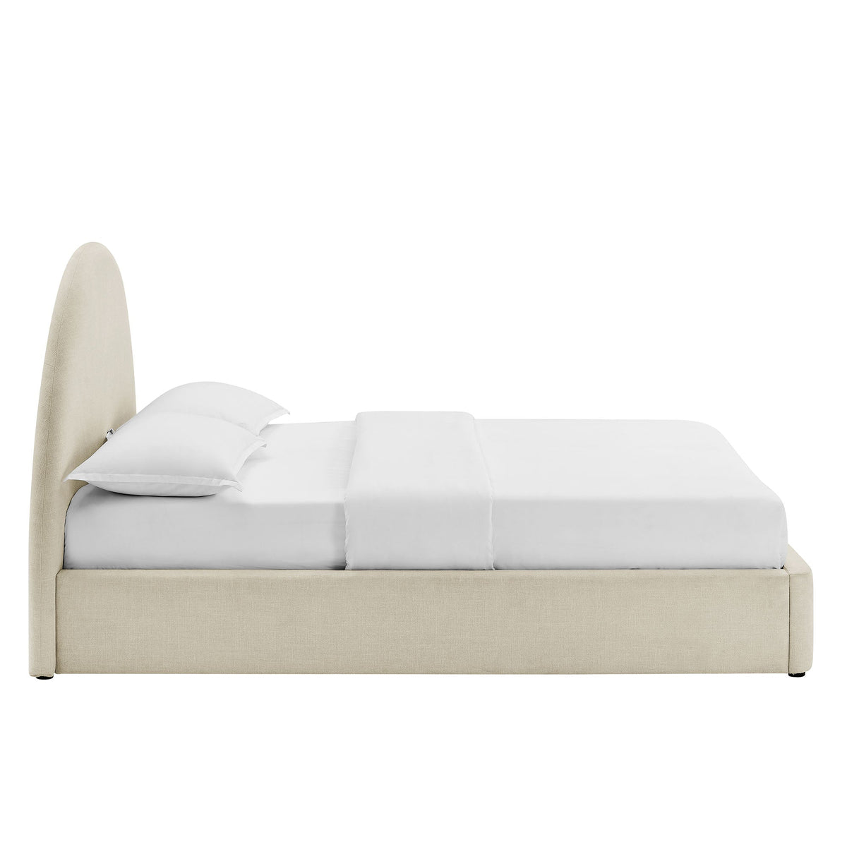 Resort Queen Arched Upholstered Fabric Storage Platform Bed Frame by Modway