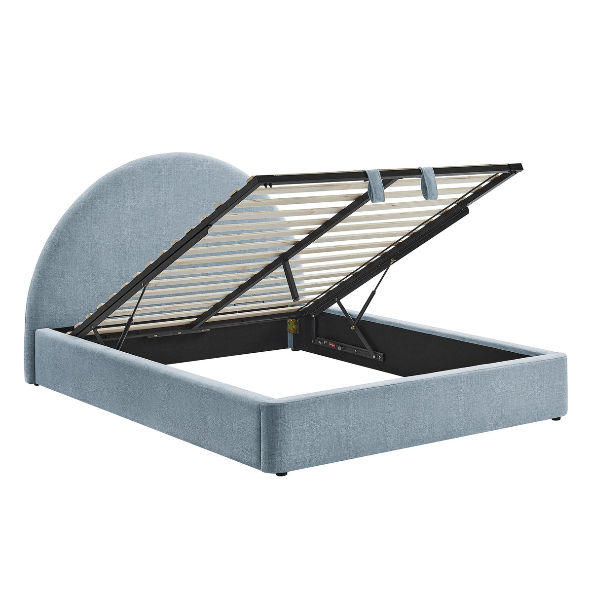 Resort Queen Arched Upholstered Fabric Storage Platform Bed Frame by Modway