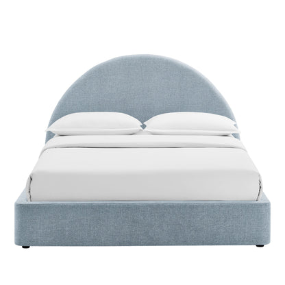 Resort Queen Arched Upholstered Fabric Storage Platform Bed Frame by Modway