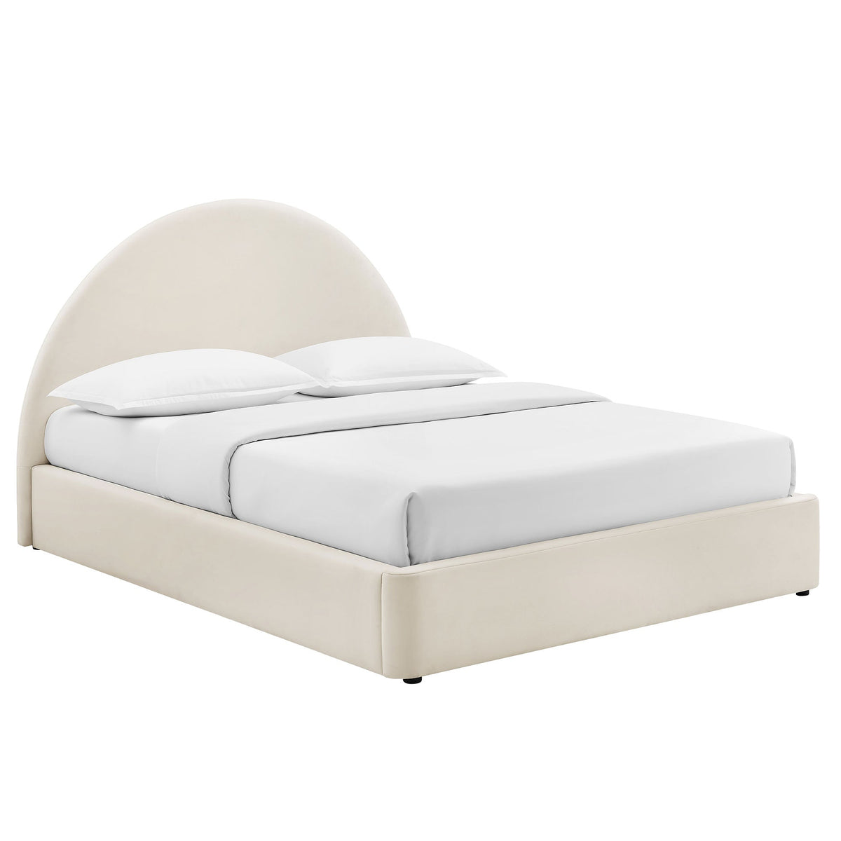 Resort King Arched Performance Velvet Storage Platform Bed Frame by Modway