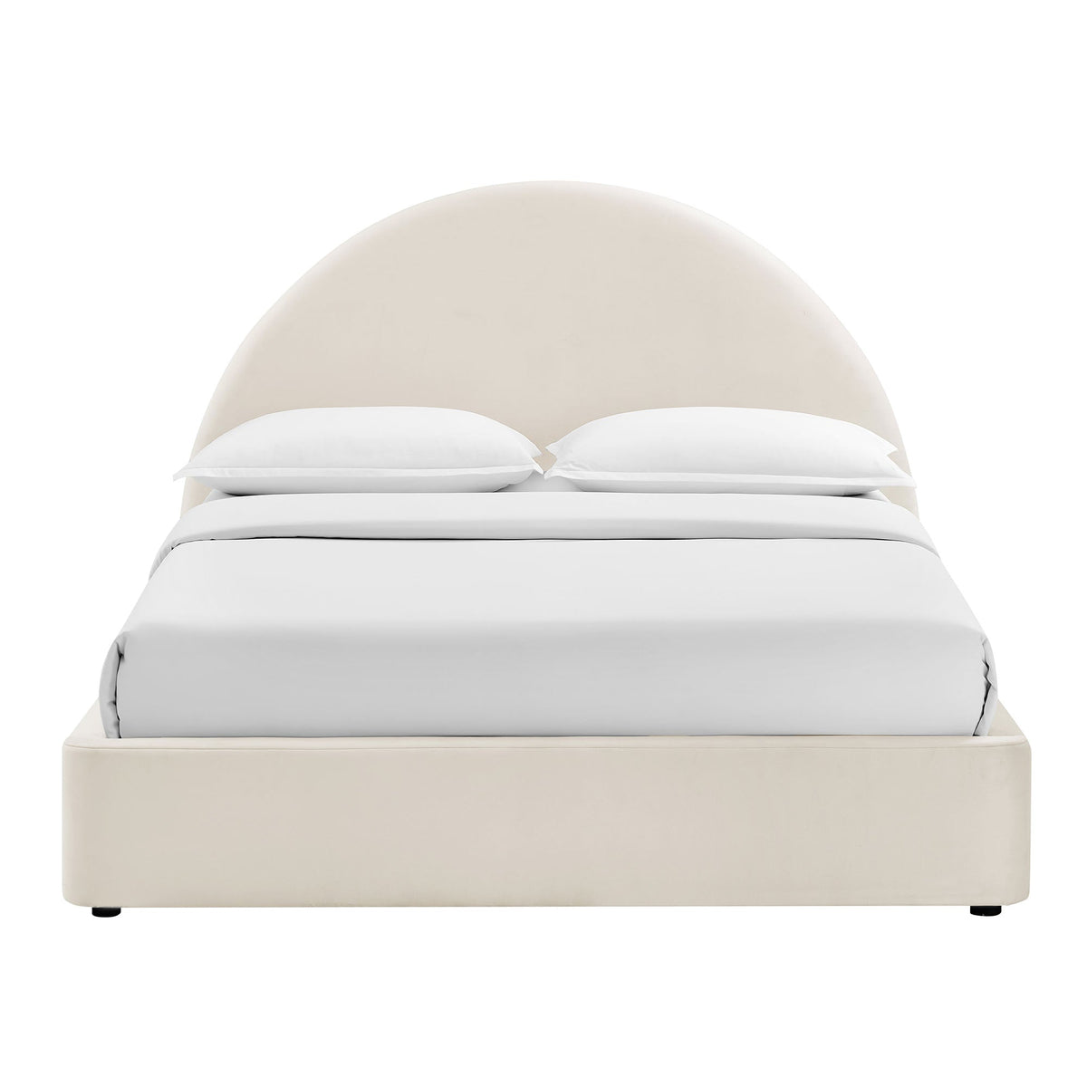 Resort King Arched Performance Velvet Storage Platform Bed Frame by Modway