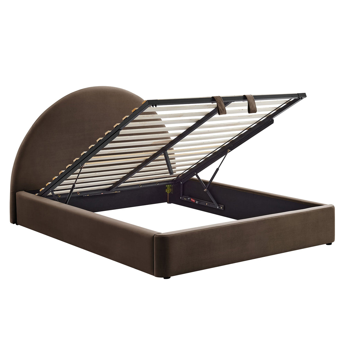 Resort King Arched Performance Velvet Storage Platform Bed Frame by Modway