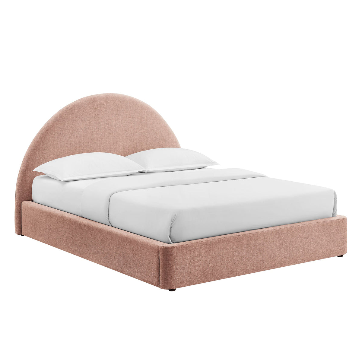 Resort King Arched Upholstered Fabric Storage Platform Bed Frame by Modway