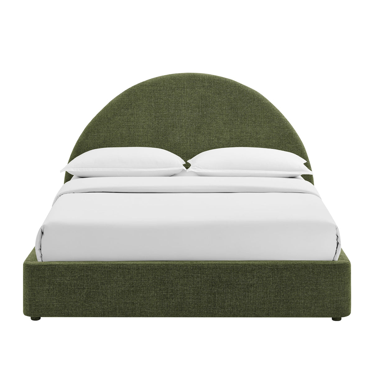 Resort King Arched Upholstered Fabric Storage Platform Bed Frame by Modway