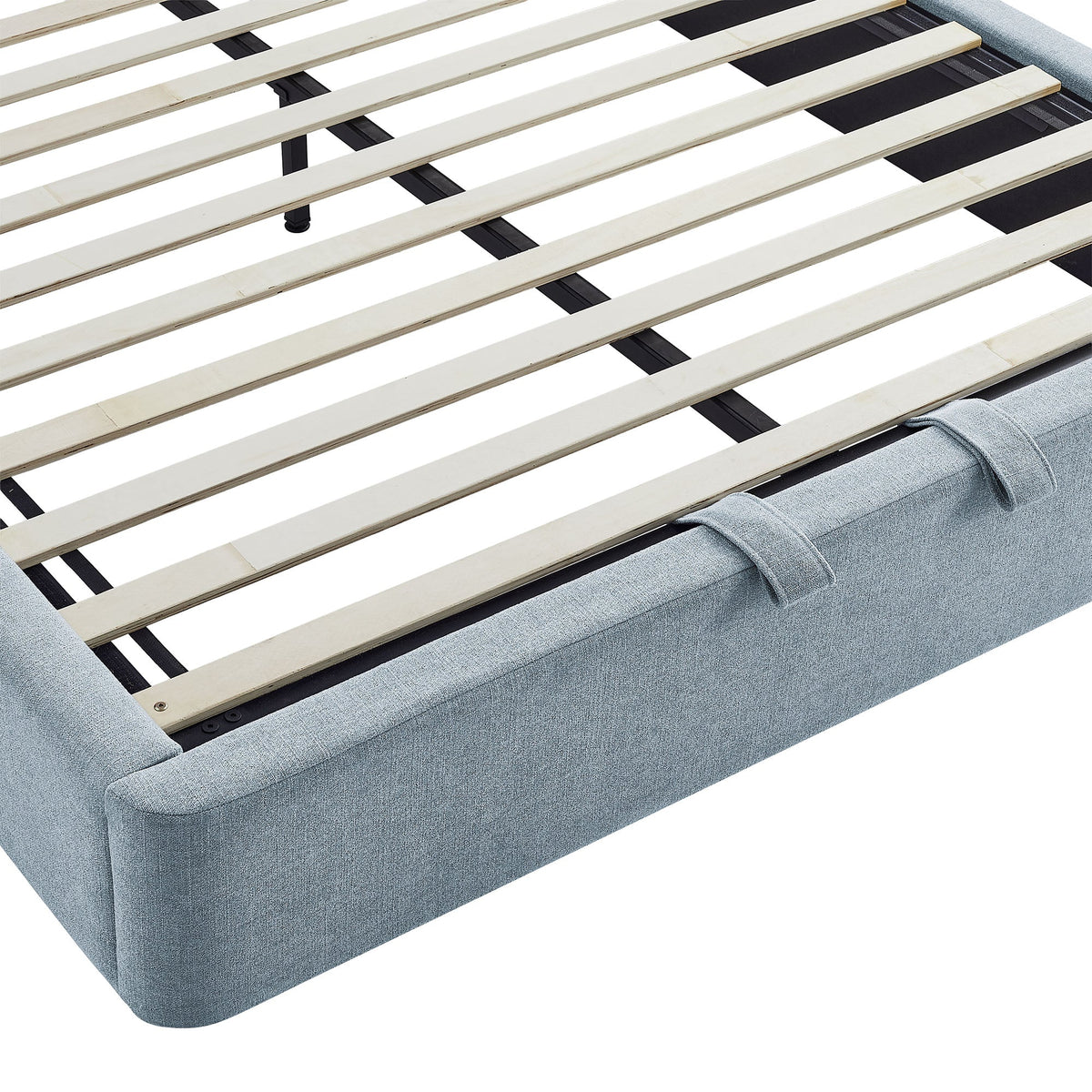 Resort King Arched Upholstered Fabric Storage Platform Bed Frame by Modway