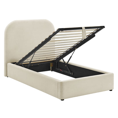 Keynote Twin Fabric Upholstered Storage Platform Bed Frame by Modway