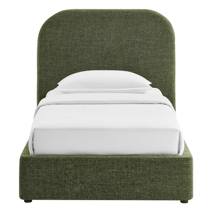 Keynote Twin Fabric Upholstered Storage Platform Bed Frame by Modway