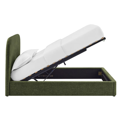 Keynote Full Fabric Upholstered Storage Platform Bed Frame by Modway
