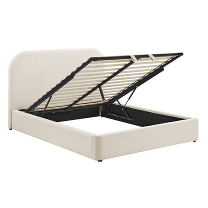 Keynote Queen Performance Velvet Storage Platform Bed Frame by Modway