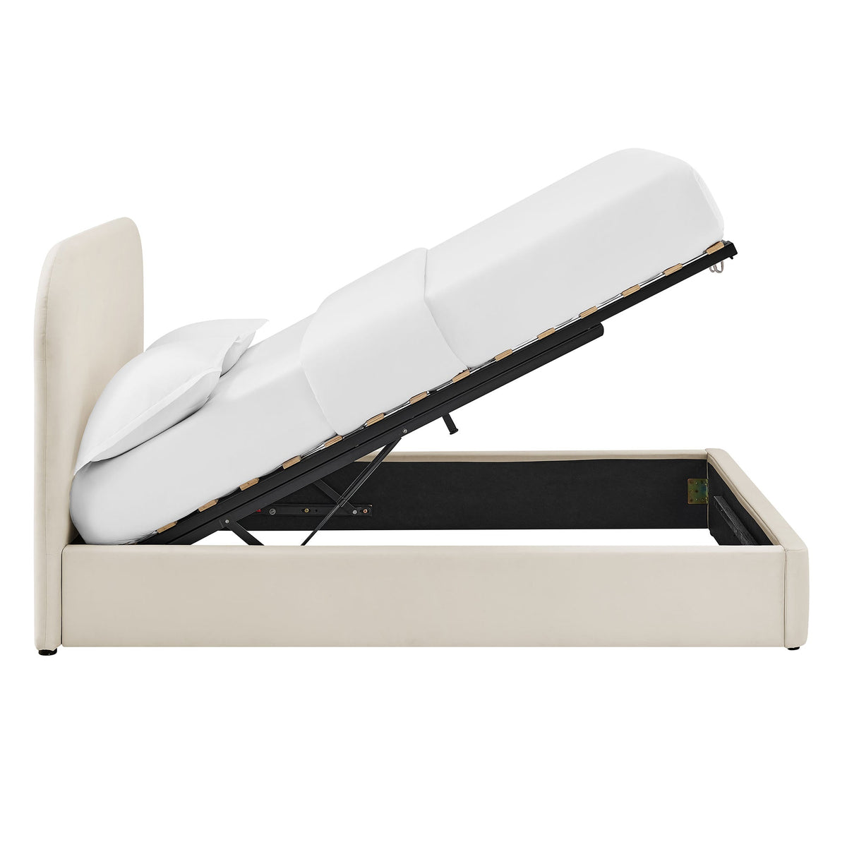 Keynote Queen Performance Velvet Storage Platform Bed Frame by Modway