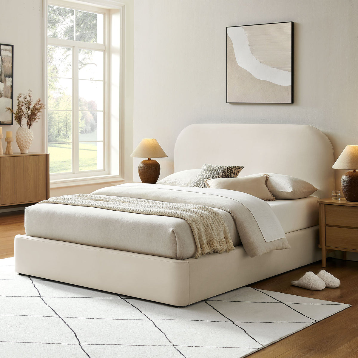 Keynote Queen Performance Velvet Storage Platform Bed Frame by Modway
