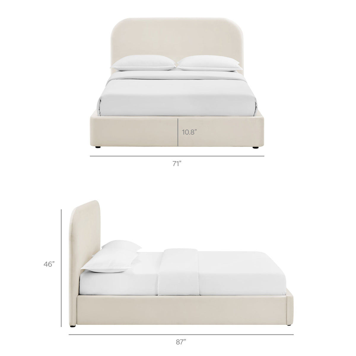 Keynote Queen Performance Velvet Storage Platform Bed Frame by Modway