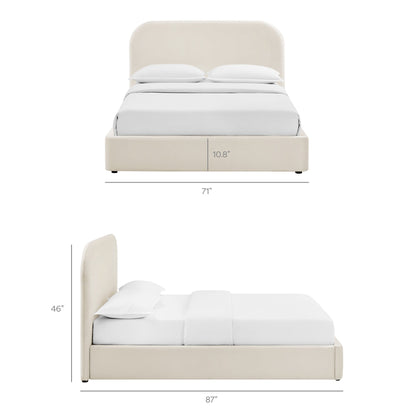 Keynote Queen Performance Velvet Storage Platform Bed Frame by Modway