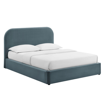 Keynote Queen Performance Velvet Storage Platform Bed Frame by Modway