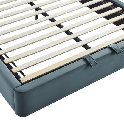 Keynote Queen Performance Velvet Storage Platform Bed Frame by Modway