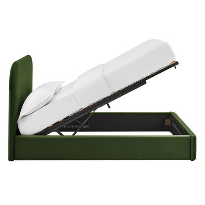 Keynote Queen Performance Velvet Storage Platform Bed Frame by Modway