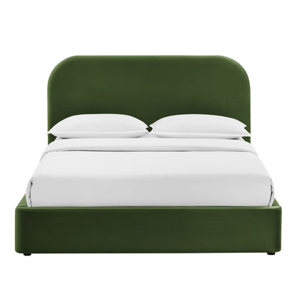 Keynote Queen Performance Velvet Storage Platform Bed Frame by Modway
