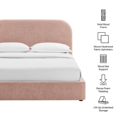Keynote Queen Fabric Upholstered Storage Platform Bed Frame by Modway