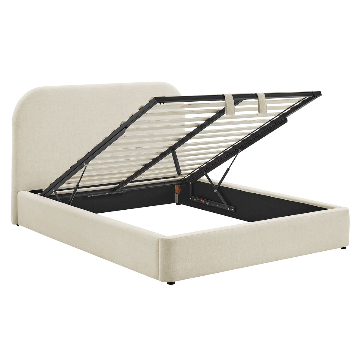 Keynote Queen Fabric Upholstered Storage Platform Bed Frame by Modway